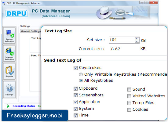 Professional edition keyloggr software